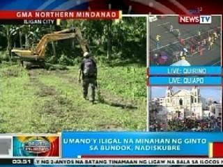 BP: Umano'y iligal na minahan ng ginto sa bundok, nadiskubre sa Iligan City