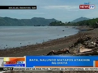 NTG: Bata, nalunod matapos atakihin ng dikya sa Davao del Sur