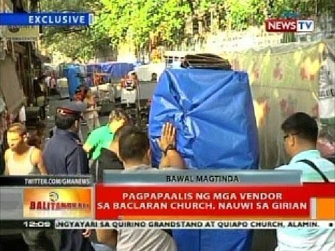 BT: Pagpapaalis ng mga vendor sa Baclaran church, nauwi sa girian