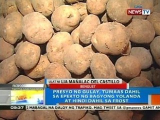 NTG: Presyo ng gulay, tumaas dahil sa epekto ng Bagyong Yolanda at hindi dahil sa frost