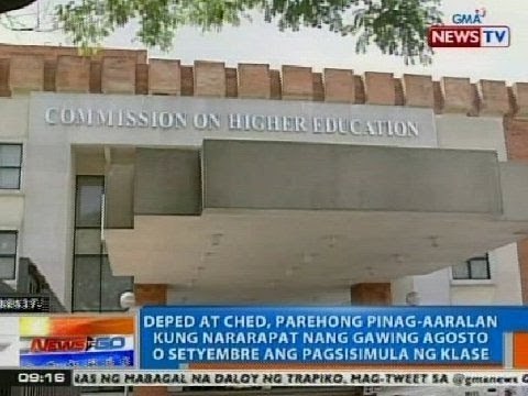 NTG: DepEd at CHED, pinag-aaralan kung dapat gawing Agosto o Setyembre ang pagsisimula ng klase