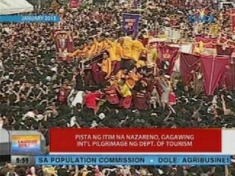UB: Pista ng Itim na Nazareno, gagawing int'l pilgrimage ng Dept. of Tourism
