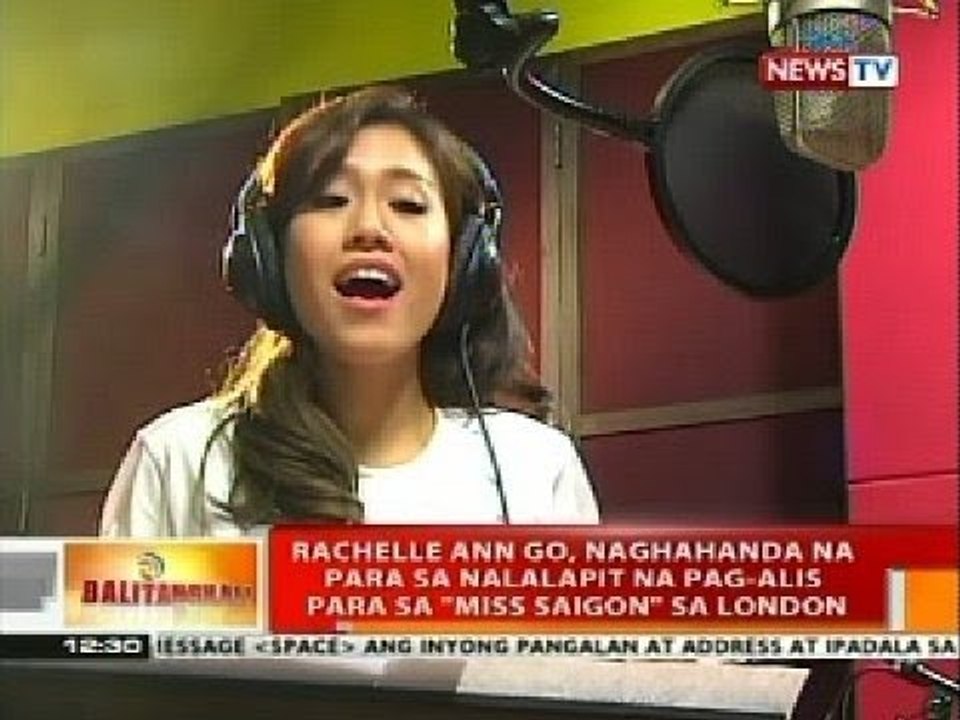 Rachelle Ann Go, naghahanda na para sa nalalapit na pag-alis para sa 'Miss Saigon' sa London