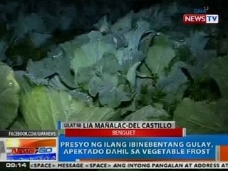 NTG: Presyo ng ilang ibinebentang gulay, apektado dahil sa vegetable frost sa Benguet