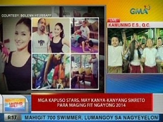 UB: Mga Kapuso stars, may kanya-kanyang sikreto para maging fit ngayong 2014