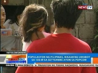 Populasyon ng Pilipinas, maaaring umabot sa 100-m sa Setyembre ayon sa isang eksperto