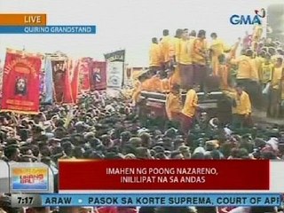 UB: Imahen ng Poong Nazareno, inililipat na sa andas