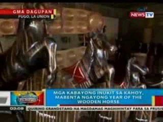 BP: Mga kabayong inukit sa kahoy, mabenta ngayong Year of the Wood Horse