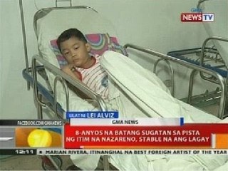 BT: 8-anyos na batang sugatan sa pista ng Itim na Nazareno, stable na ang lagay