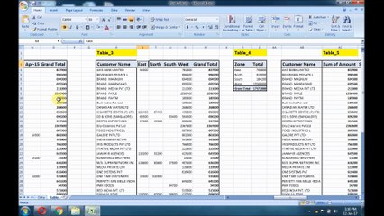 Easy way to learn PivotTable Excel 2007