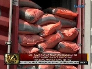 David Tan at Davidson Bangayan na dawit umano sa rice smuggling, iisa lang ayon sa ilang testigo