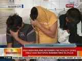 BT: Mga hinihinalang miyembro ng holdup gang, arestado matapos mambiktima ng pulis