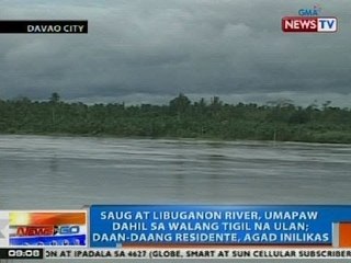 NTG: Saug at Libuganon River sa Davao City, umapaw dahil sa walang tigil na ulan