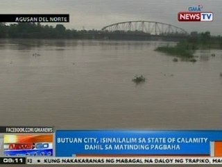 NTG: Butuan City, isinailalim sa state of calamity dahil sa matinding pagbaha