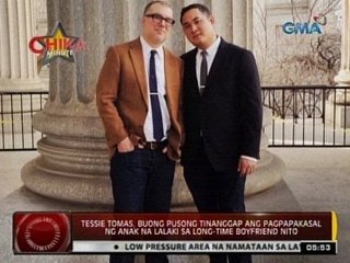 24 Oras:  Tessie Tomas, buong pusong tinanggap ang pagpapakasal ng anak sa kapwa-lalaki