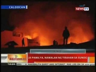 BT: 25 pamilya, nawalan ng tirahan sa sunog sa Caloocan