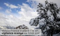Vague de froid: la Corse sous la neige