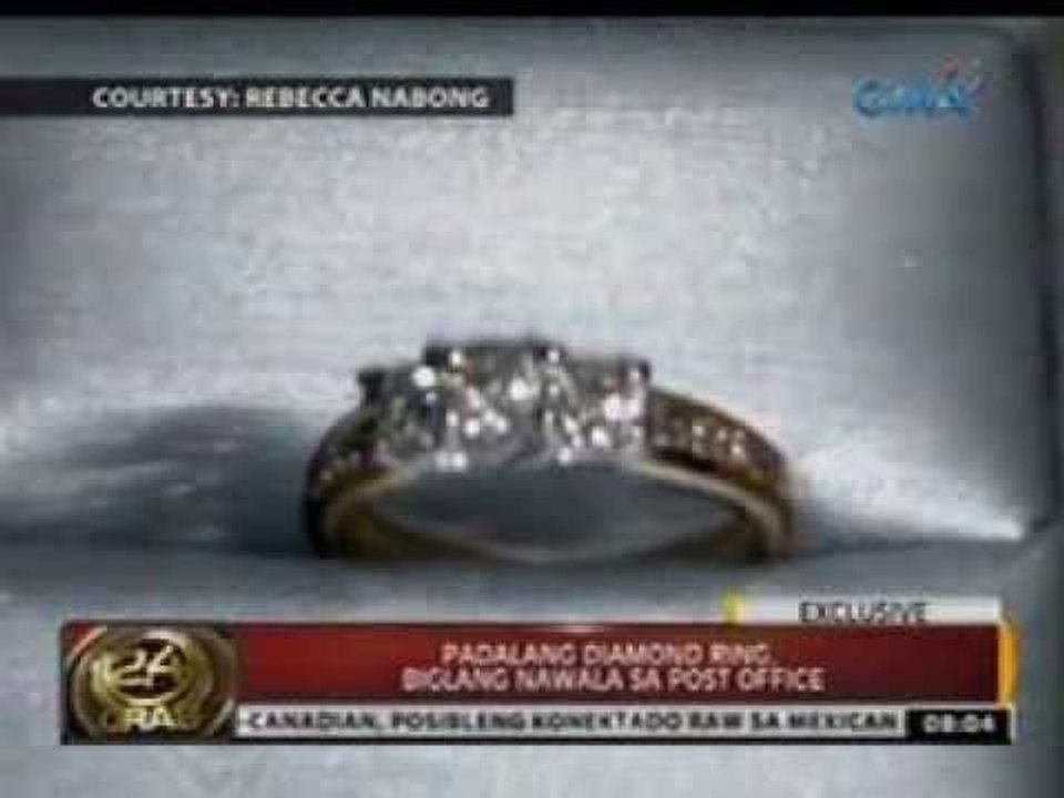 24 Oras: Exclusive: Padalang diamond ring, biglang nawala sa post office