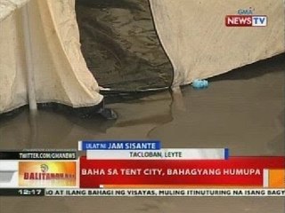 BT: Baha sa tent city, bahagyang humupa