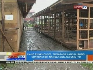 NTG: Paggawa ng bunkhouses, naantala dahil sa pag-ulan