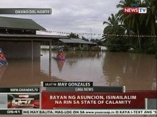 QRT: Bayan ng Asuncion sa Davao del Norte, isinailalim na rin sa state of calamity