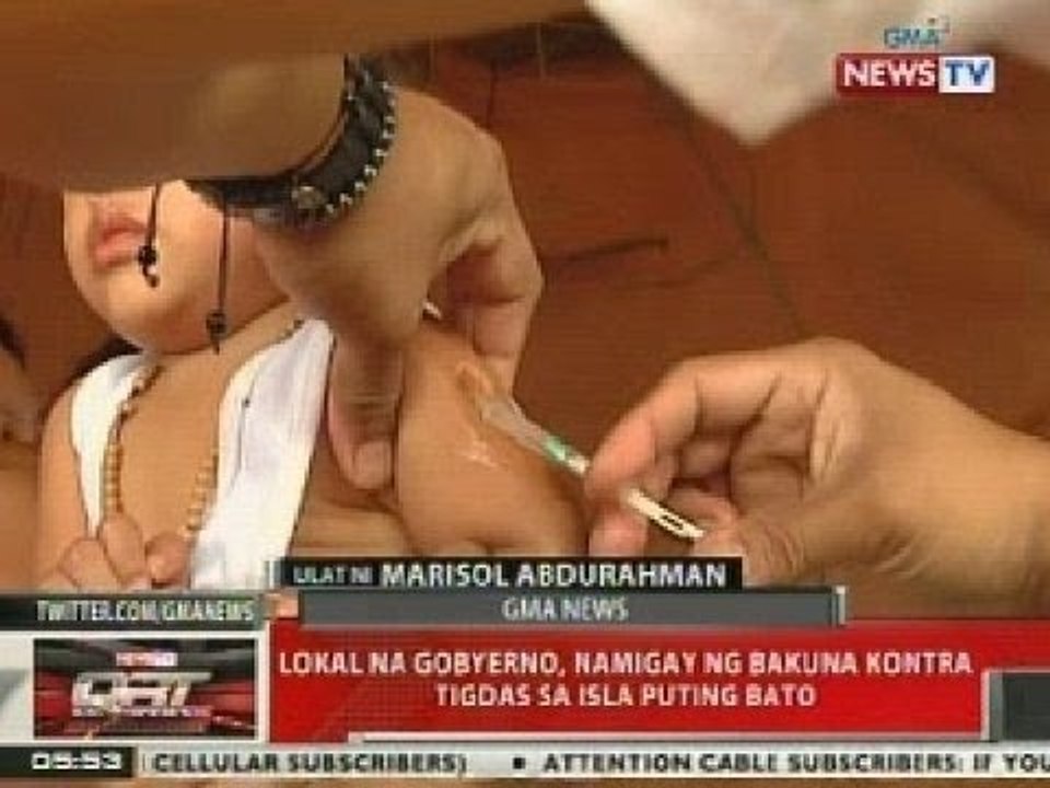QRT: Lokal na gobyerno, namigay ng bakuna vs tigdas sa Isla Puting Bato