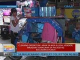 Clearing operation laban sa mga illegal vendor, maagang isinagawa sa paligid ng Baclaran Church