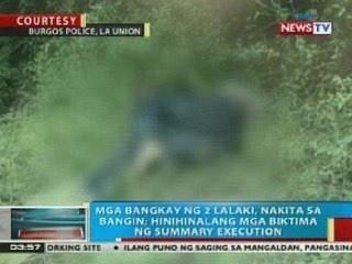 BP: Mga bangkay ng 2 lalaki, nakita sa bangin sa Burgos, La Union
