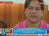 BP: Dating Davao City Mayor Sara Duterte, nahuling lumabag sa speed limit