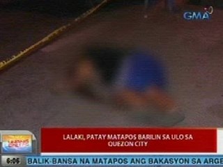 UB: Lalaki, patay matapos barilin sa ulo sa QC
