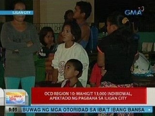 UB: OCD Region 10: Mahigit 13k indibidwal, apektado ng pagbaha sa Iligan City