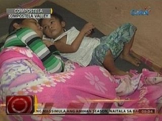 24 Oras: Ilang residente sa Compostela Valley, kusa nang lumikas dahil sa banta ng pagbaha