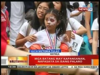 BT: Mga batang may kapansanan, napasaya sa isang palaro