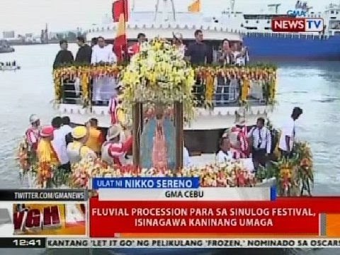 BT: Fluvial procession para sa Sinulog Festival, isinagawa kaninang umaga
