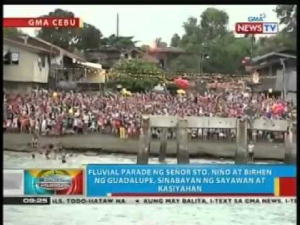 BP: Mahigit 300,000 deboto, dumalo sa fluvial procession sa Cebu