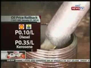 QRT: Oil price rollback (12:01 am, Jan. 21, 2014)