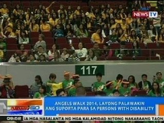 NTG: Angels Walk 2014, layong palawakin ang suporta para sa persons with disability