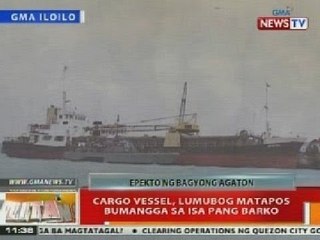 BT: Cargo vessel, lumubog matapos bumangga sa isa pang barko sa Iloilo