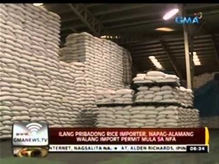 24 Oras: Ilang pribadong rice importer, napag-alamang walang import permit mula sa NFA