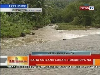 BT: Baha sa ilang lugar sa Iligan City, humupa na