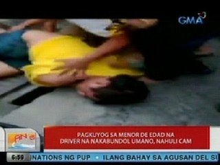 UB: Pagkuyog sa menor de edad na driver na nakabundol umano sa Novaliches, nahuli cam