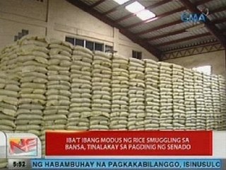 UB: Iba't ibang modus ng rice smuggling sa bansa, tinalakay sa pagdinig ng Senado