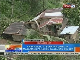 NTG: Walong bayan sa Agusan del Sur, nasa state of calamity na
