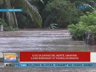 UB: Ilog sa Davao del Norte, umapaw
