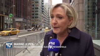 Marine Le Pen s'explique sur son déplacement à New York