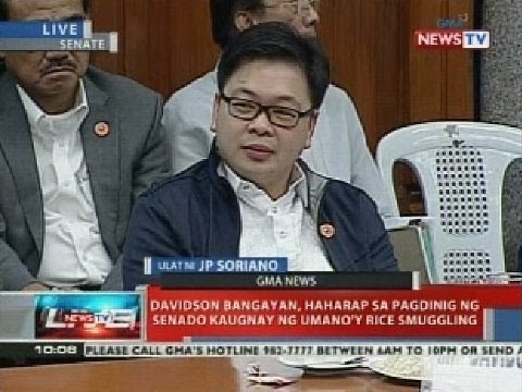 NTVL: Davidson Bangayan, haharap sa pagdinig ng Senado kaugnay ng umano'y rice smuggling
