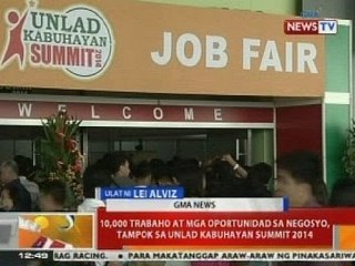 BT: 10k trabaho at mga oportunidad sa negosyo, tampok sa Unlad Kabuhayan Summit 2014