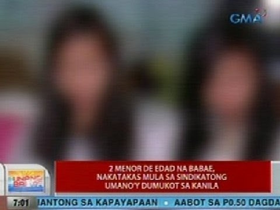 UB: 2 menor de edad na babae, nakatakas mula sa sindikatong umano'y dumukot sa kanila