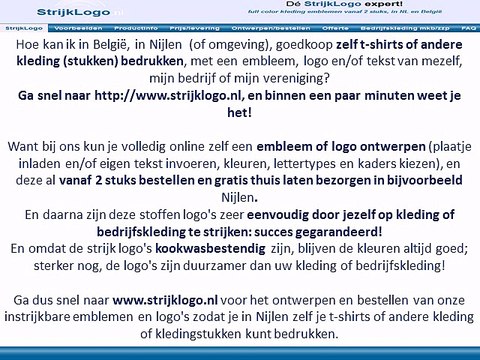 Zelf kleding bedrukken Nijlen