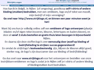 Zelf kleding bedrukken Nijlen